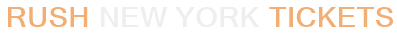 Rush New York Tickets